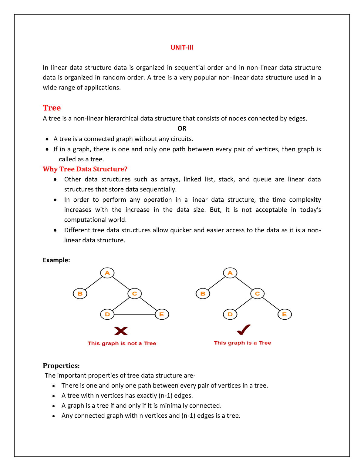 Data Structures Unit-3 Notes - UNIT-III In Linear Data Structure Data ...