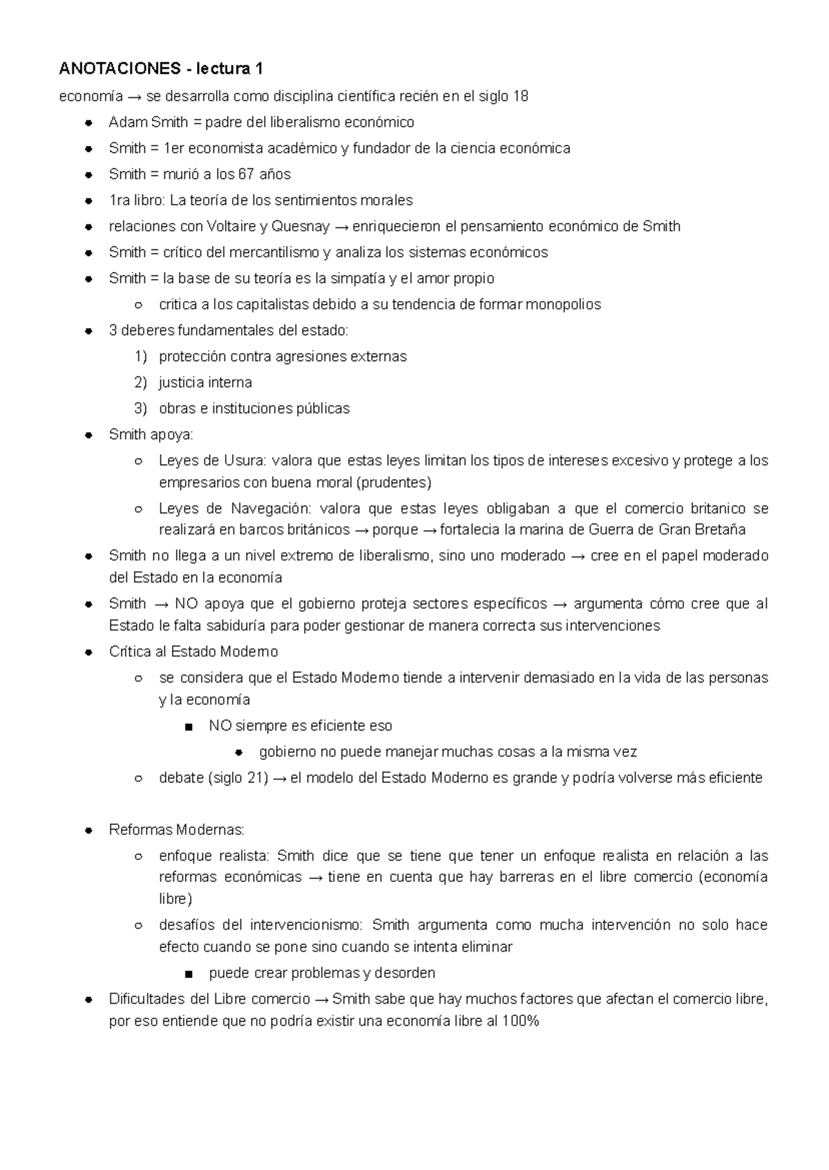 Lectura 1 - Smith La riqueza de las naciones - ANOTACIONES - lectura 1 ...