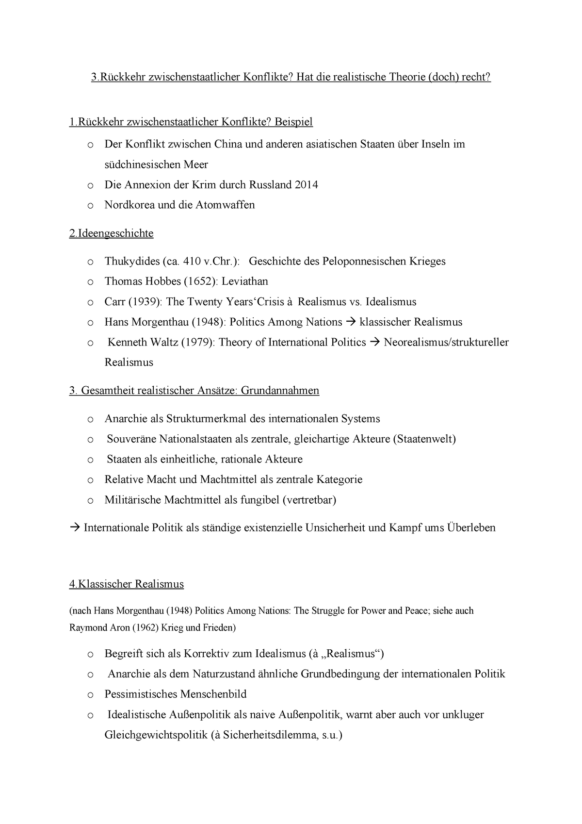 3 Sitzung Einführung In Die Internationalen Beziehungen Prof Dr Thomas Risseandkleine Ws2019 9003