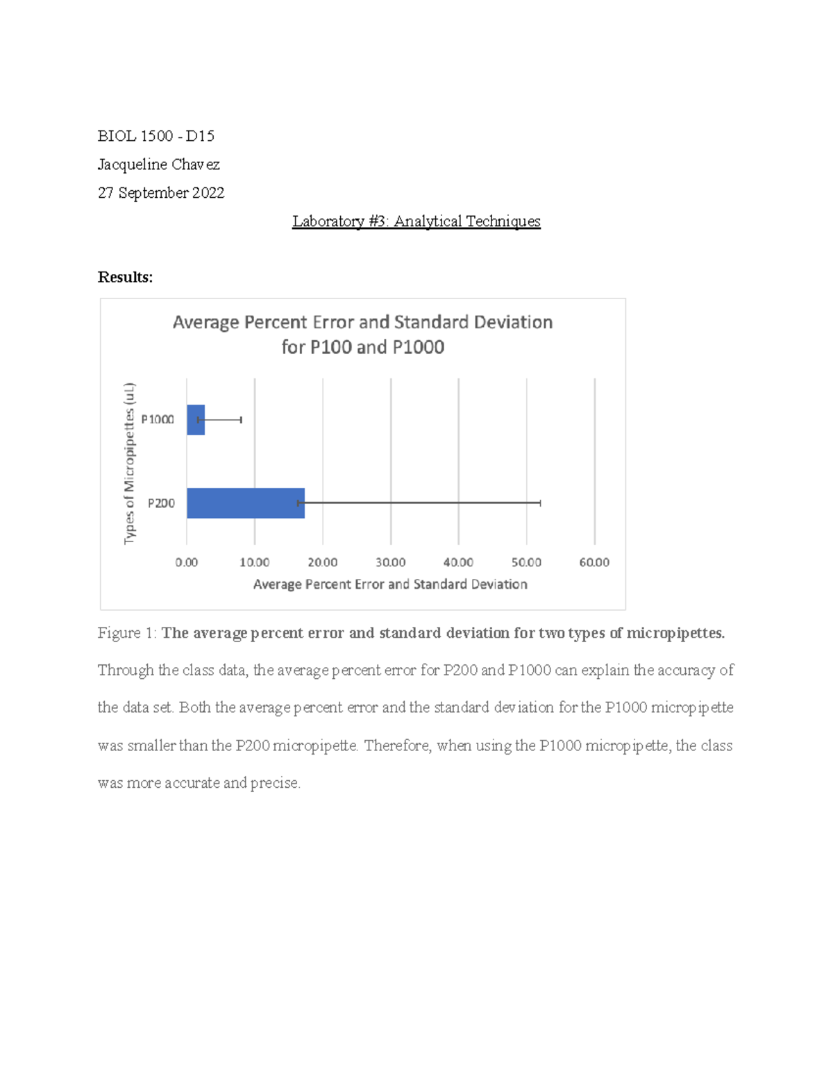 BIO Laboratory #3 - Lab Report #3 - BIOL 1500 - D Jacqueline Chavez 27 ...