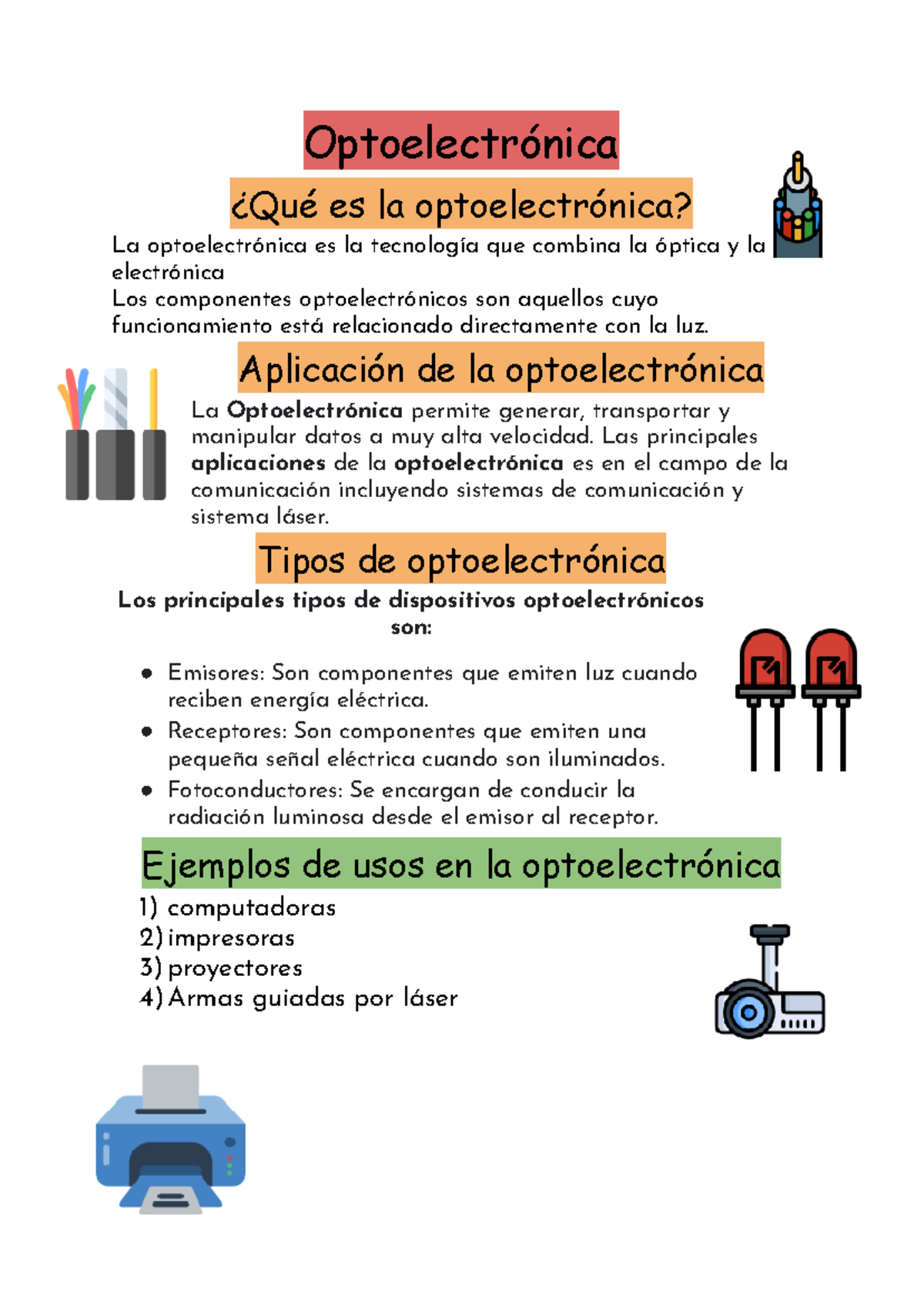 Optoelectrónica Optoelectrónica ¿Qué es la optoelectrónica? La optoelectrónica es la