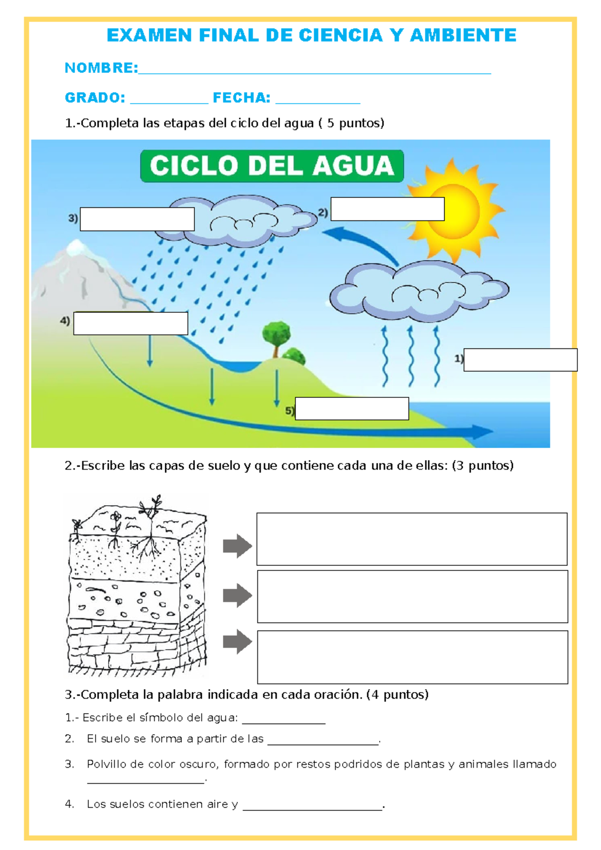 Ciencia y ambiente - Examen - EXAMEN FINAL DE CIENCIA Y AMBIENTE - Studocu