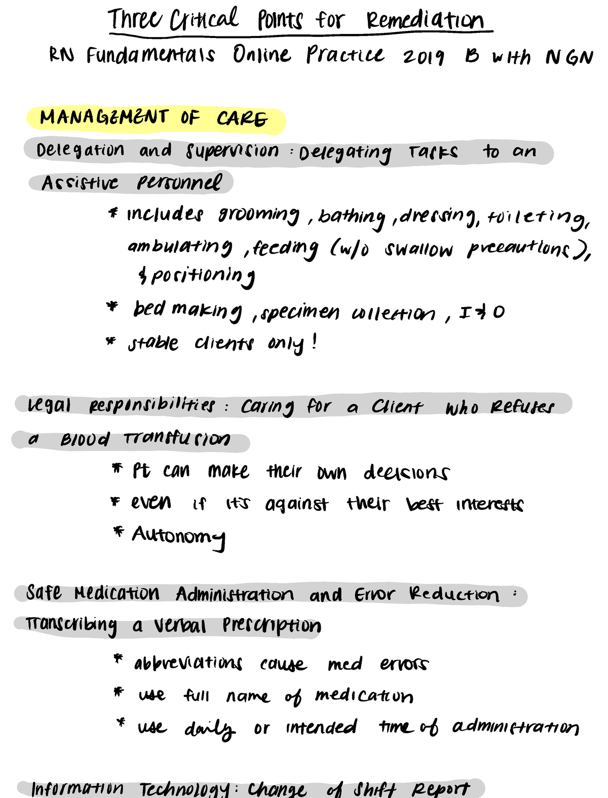 Fundamentals Test B Remediation - Three Critical Points For Remediation ...