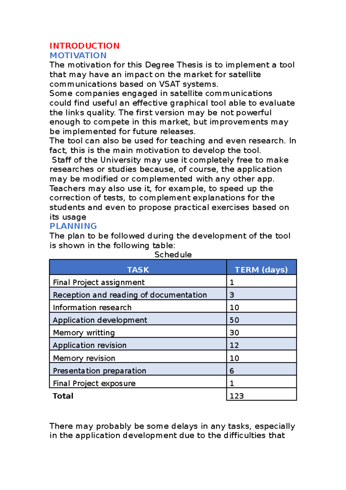 introduction motivation thesis