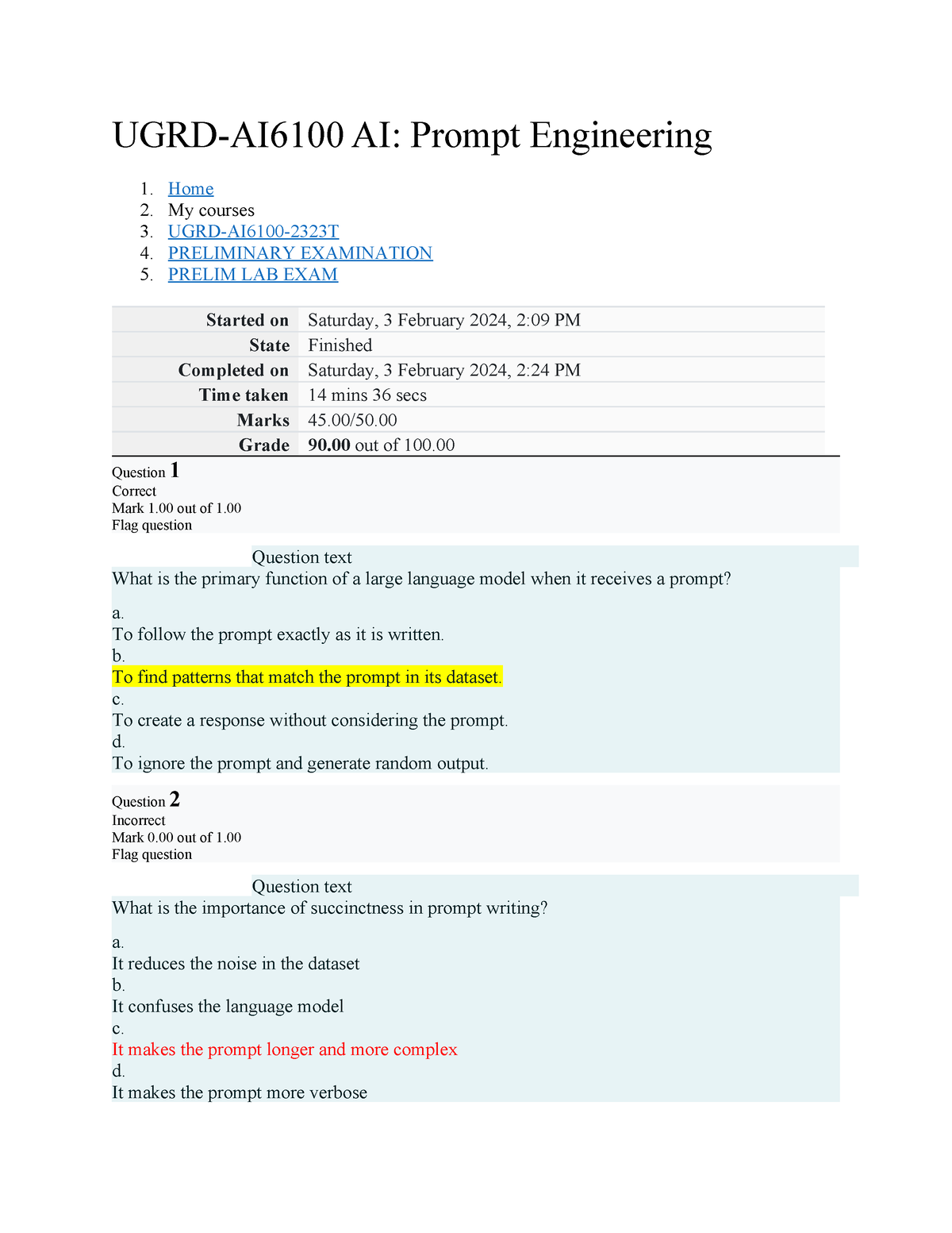 UGRD AI6100 AI Prompt Engineering - Home 2. My Courses 3. UGRD-AI6100 ...