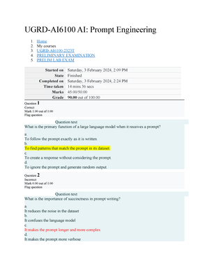 UGRD AI6100 AI Prompt Engineering Midterm Lab Exam - UGRD-AI6100 AI ...