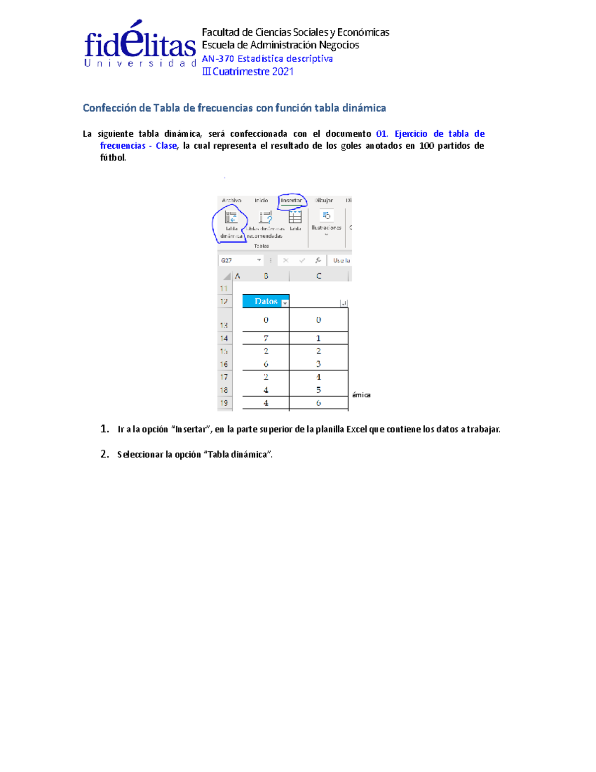 Instrucciones Para Elaborar Tabla Din Mica Figura Ubicaci N De Funci N Tabla Dinmica