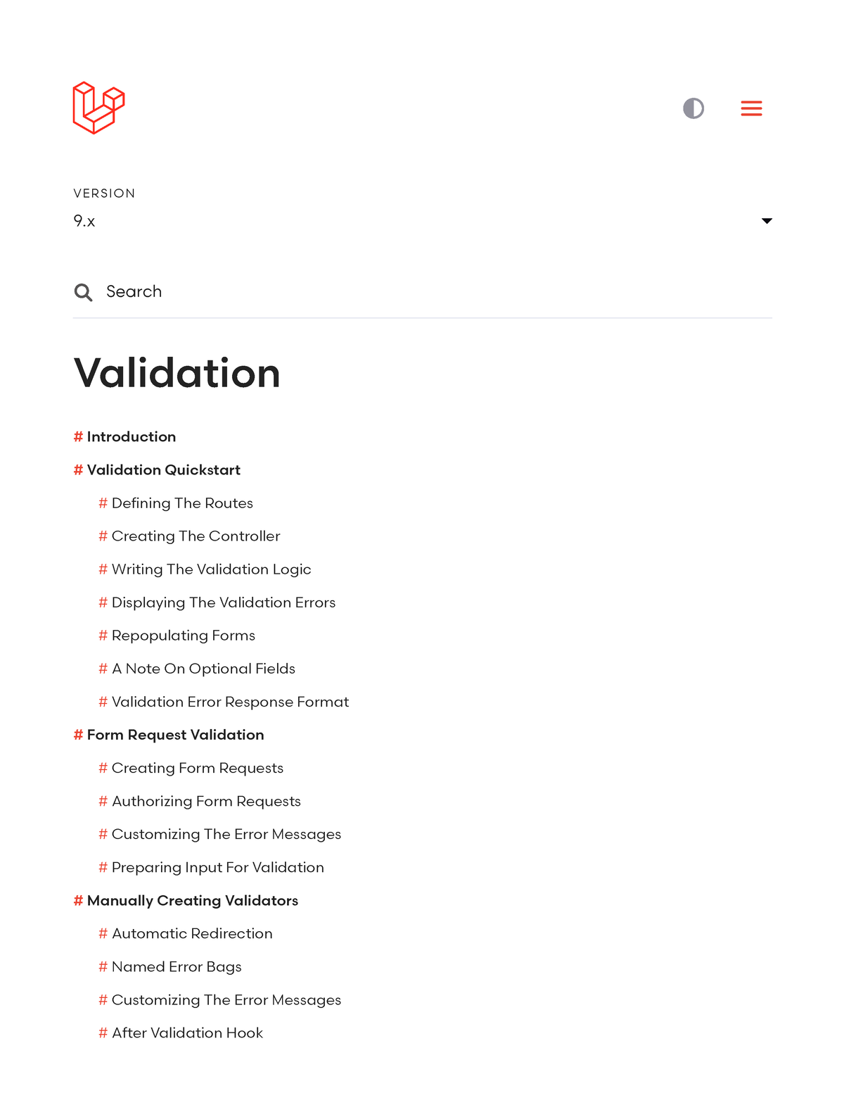 Validation Laravel The PHP Framework For Web Artisans - V ERS IO N ...