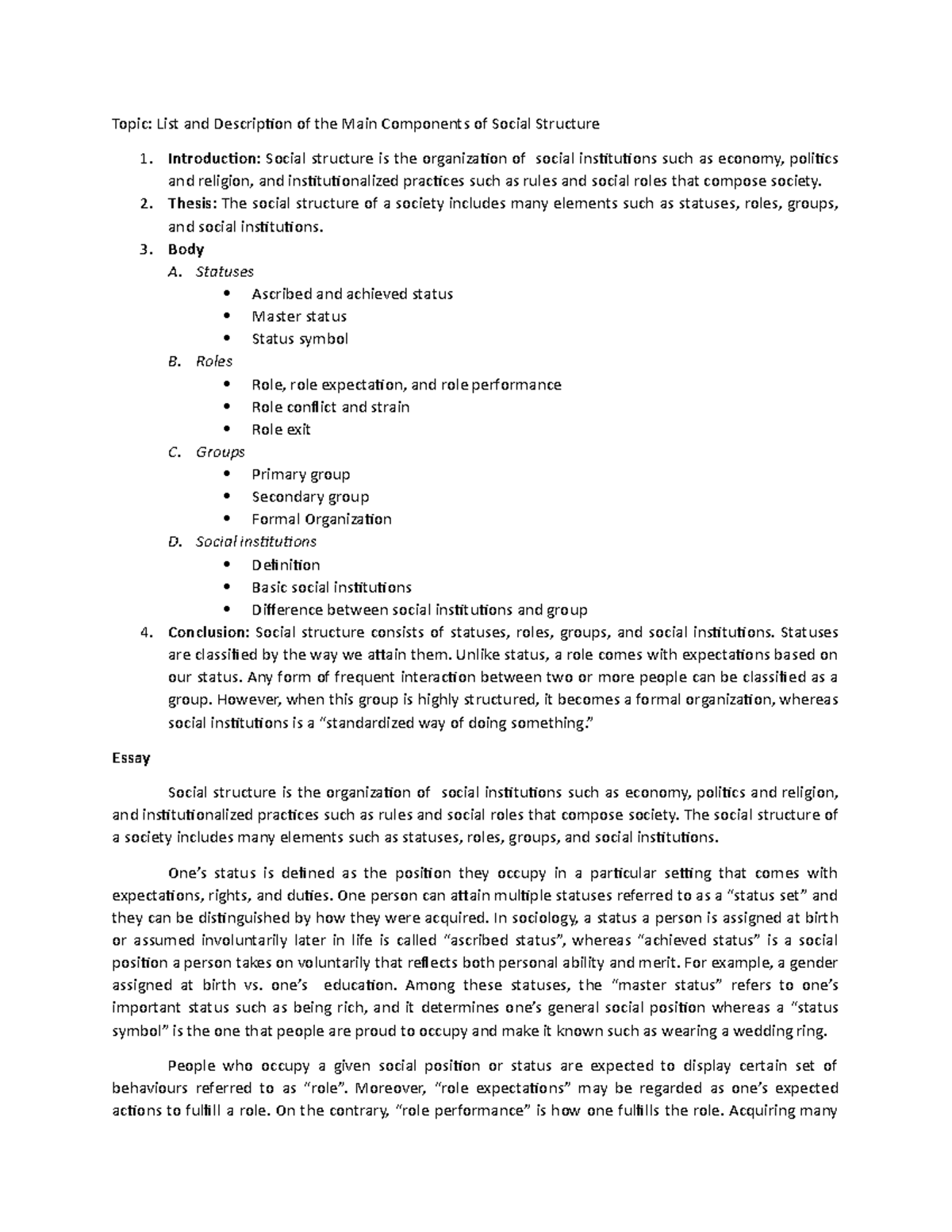 What Are Components Of Social Studies