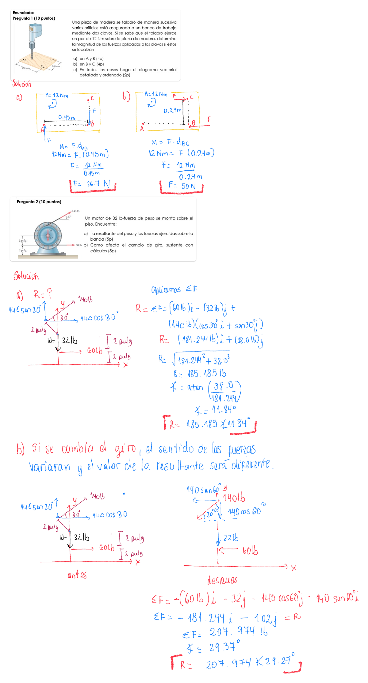 Producto Academico 1 Solucionario - Mecánica Vectorial Para Ingenieros ...