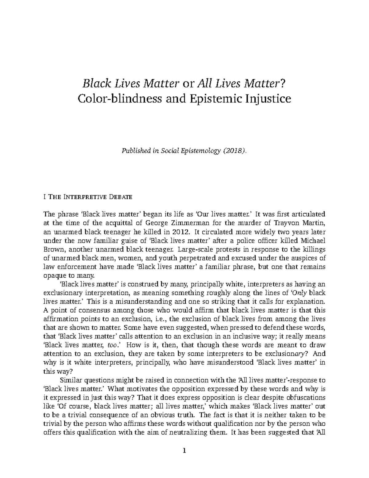 Black Lives Matter Or All Lives Matter C - Black Lives Matteror All ...