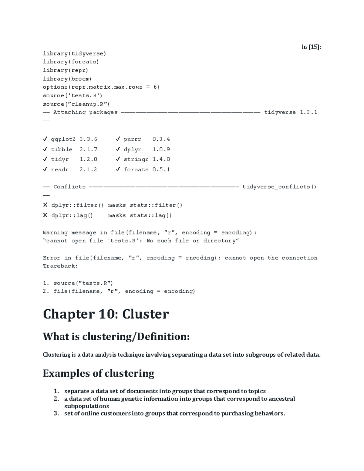 Final - Summary note - In [15]: library(tidyverse) library(forcats ...