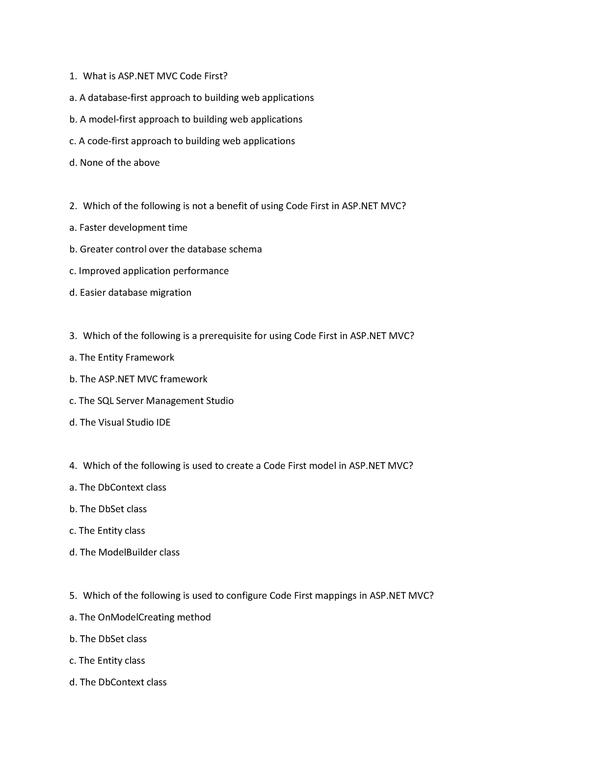 quiz-asp-net-mvc-code-first-what-is-asp-mvc-code-first-a-a-database