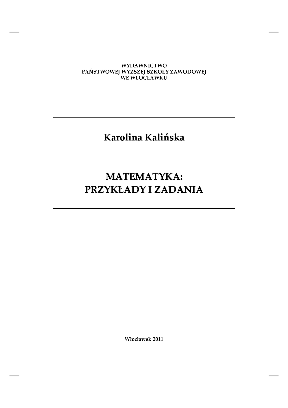 Matematyka - ćwiczenia Matematyczne Polecam - WYDAWNICTWO PAŃSTWOWEJ ...