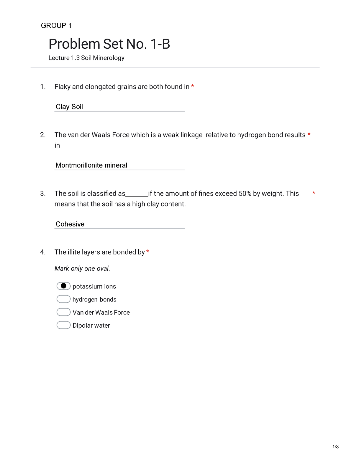 Group 1 Problem SET 1-B - Bachelor Of Science In Business ...