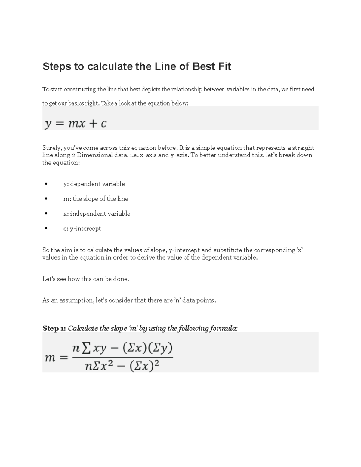 steps-to-calculate-the-line-of-best-fit-least-square-method-1-aas