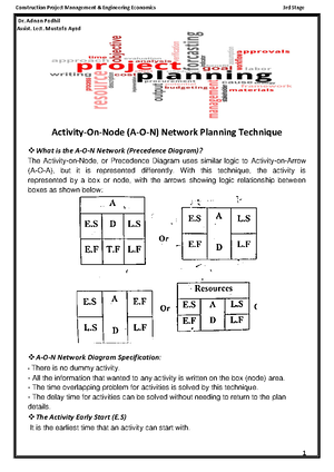 Aon and aoa network diagrams examples - Aon And Aoa Network Diagrams ...