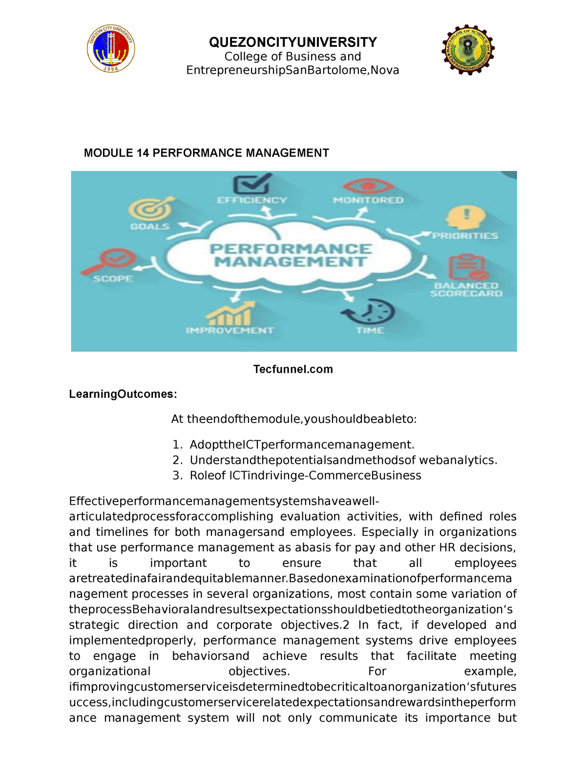 Lecture Note Related To Ecommerce - QUEZONCITYUNIVERSITY College Of ...