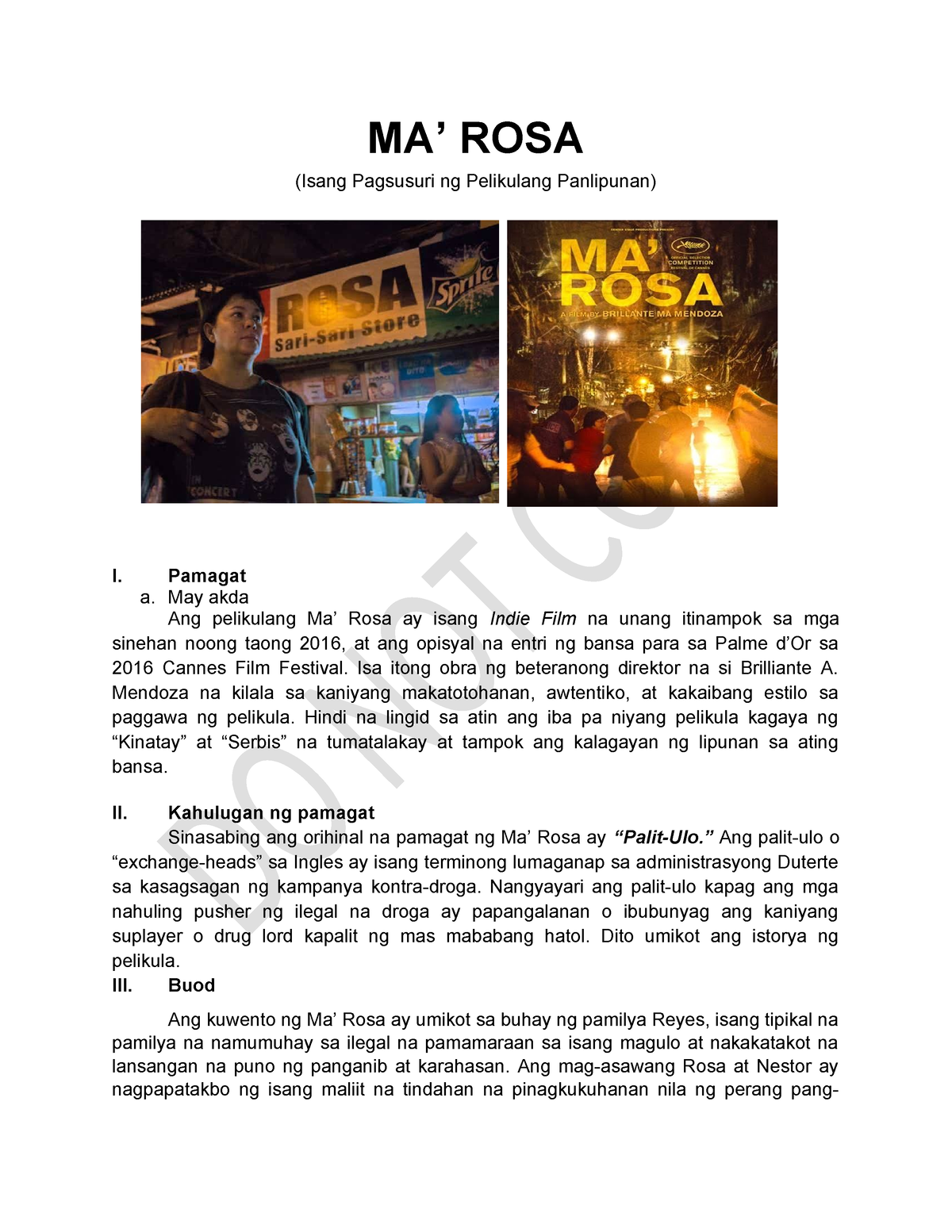 ma rosa movie review tagalog