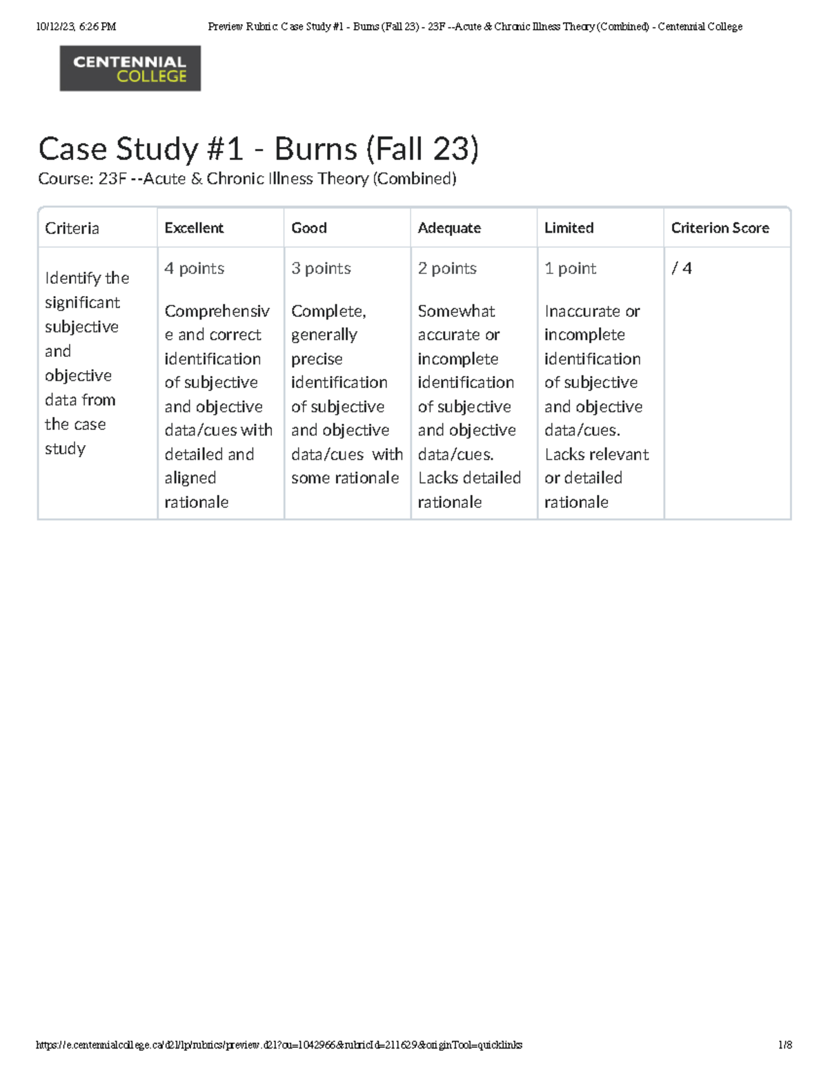 case study burns answers