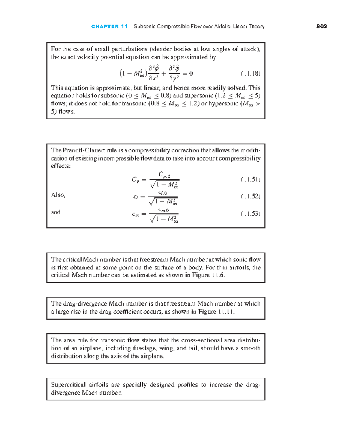 Aerodynamics Lecture 33 - C H A P T E R 1 1 Subsonic Compressible Flow ...