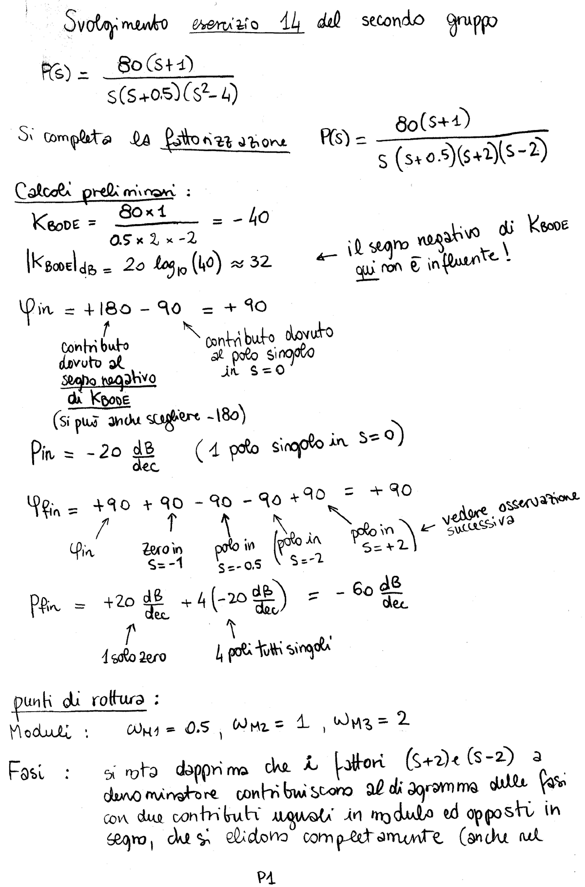 Esebodesvolti Esercizi Su Diagrammi Di Bode 06azn Studocu