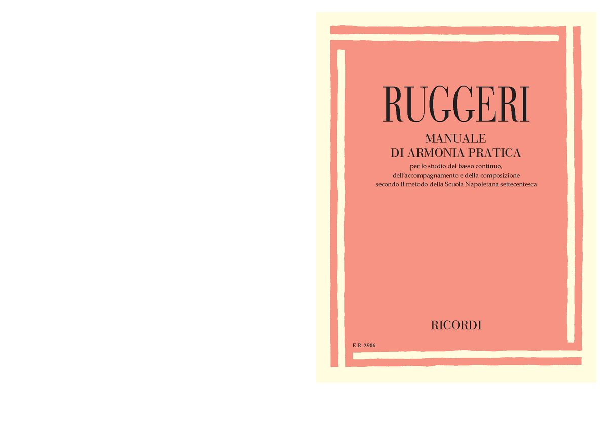 Marco Ruggeri Manuale DI Armonia Pratica - RUGGERI MANUALE DI ARMONIA ...