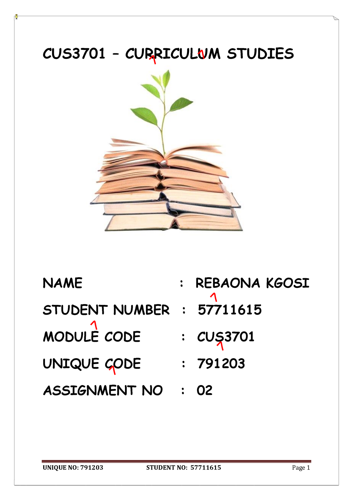 how are university assignments marked