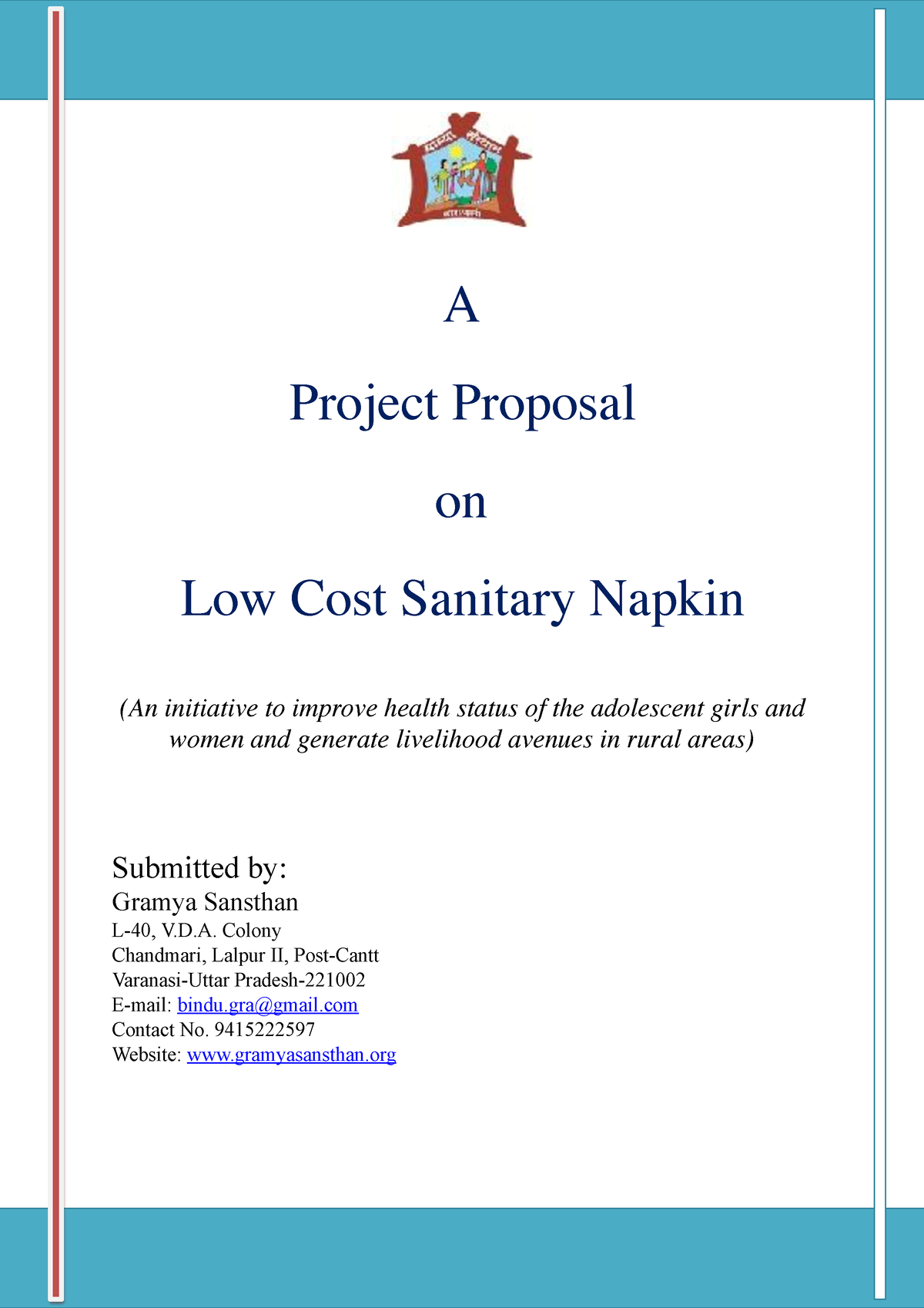 ppt on sanitary pads business plan pdf