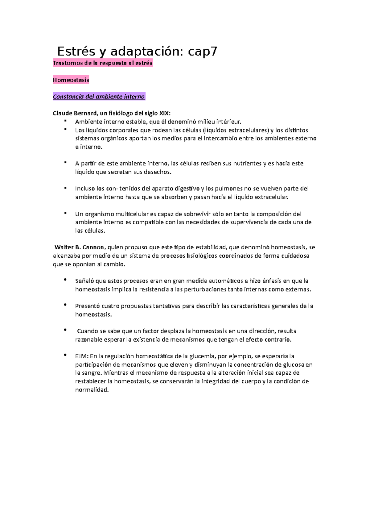 Estr s Y Adaptaci n Cap7 Estr s Y Adaptaci n Cap Trastornos De La 
