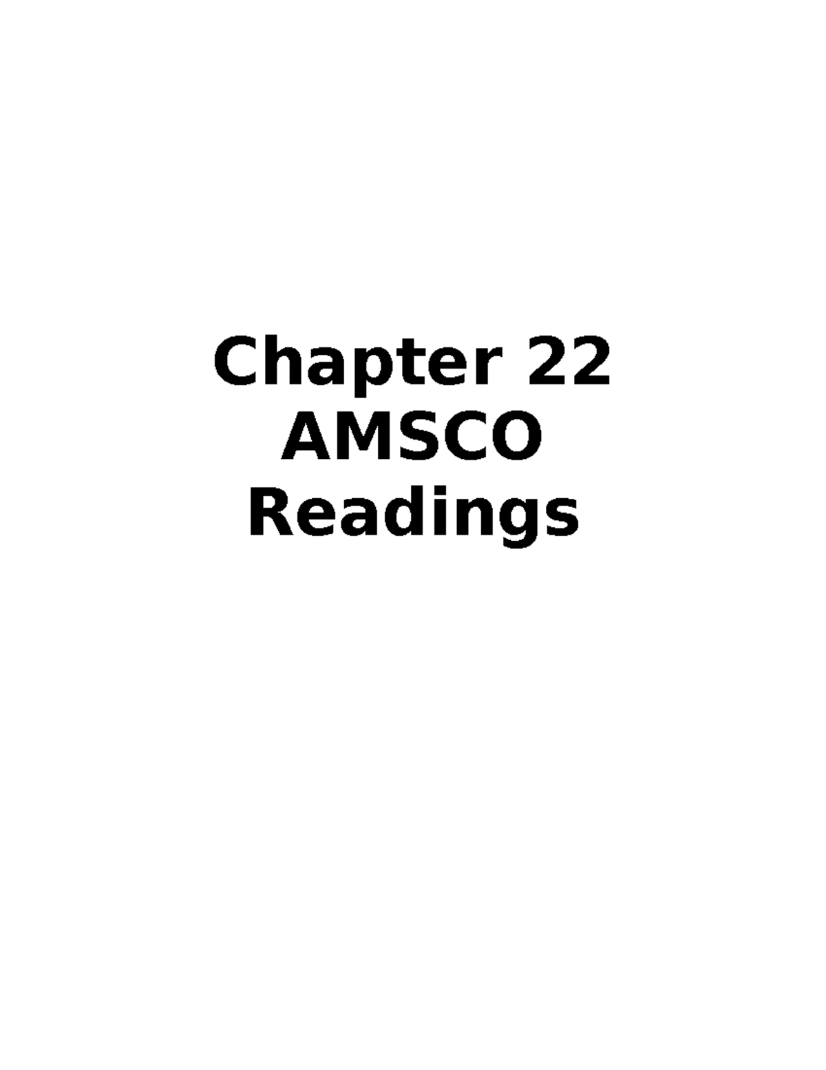 Ch 22 Amsco Readings - Chapter 22 AMSCO Readings AP U. History Reading ...