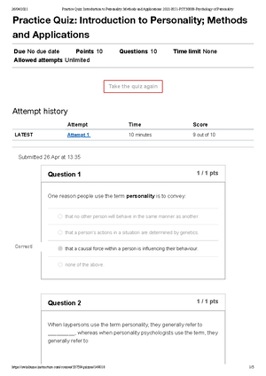 Carver 8e imtb ch02 - Practice quiz questions and answers - CHAPTER 2 ...
