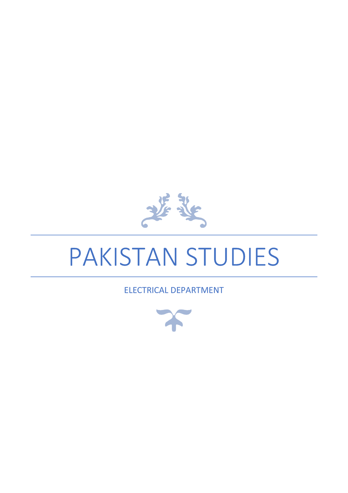 assignment pakistan studies