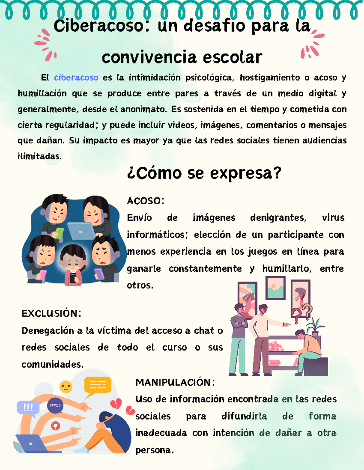 Ciberacoso - MANIPULACIÓN: Uso de información encontrada en las redes ...