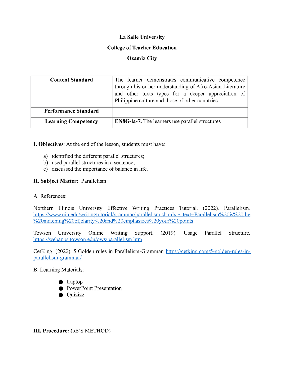 parallelism-grade-8-lesson-plan-la-salle-university-college-of