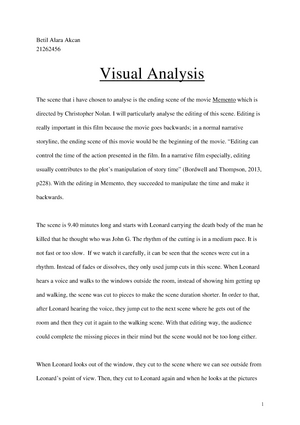 memento analysis essay