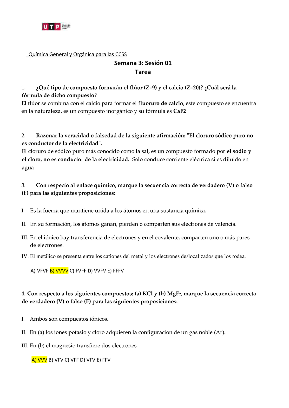 S03.s1- Tarea Calificada (2)-1 - QuÌmica General Y Org·nica Para Las ...