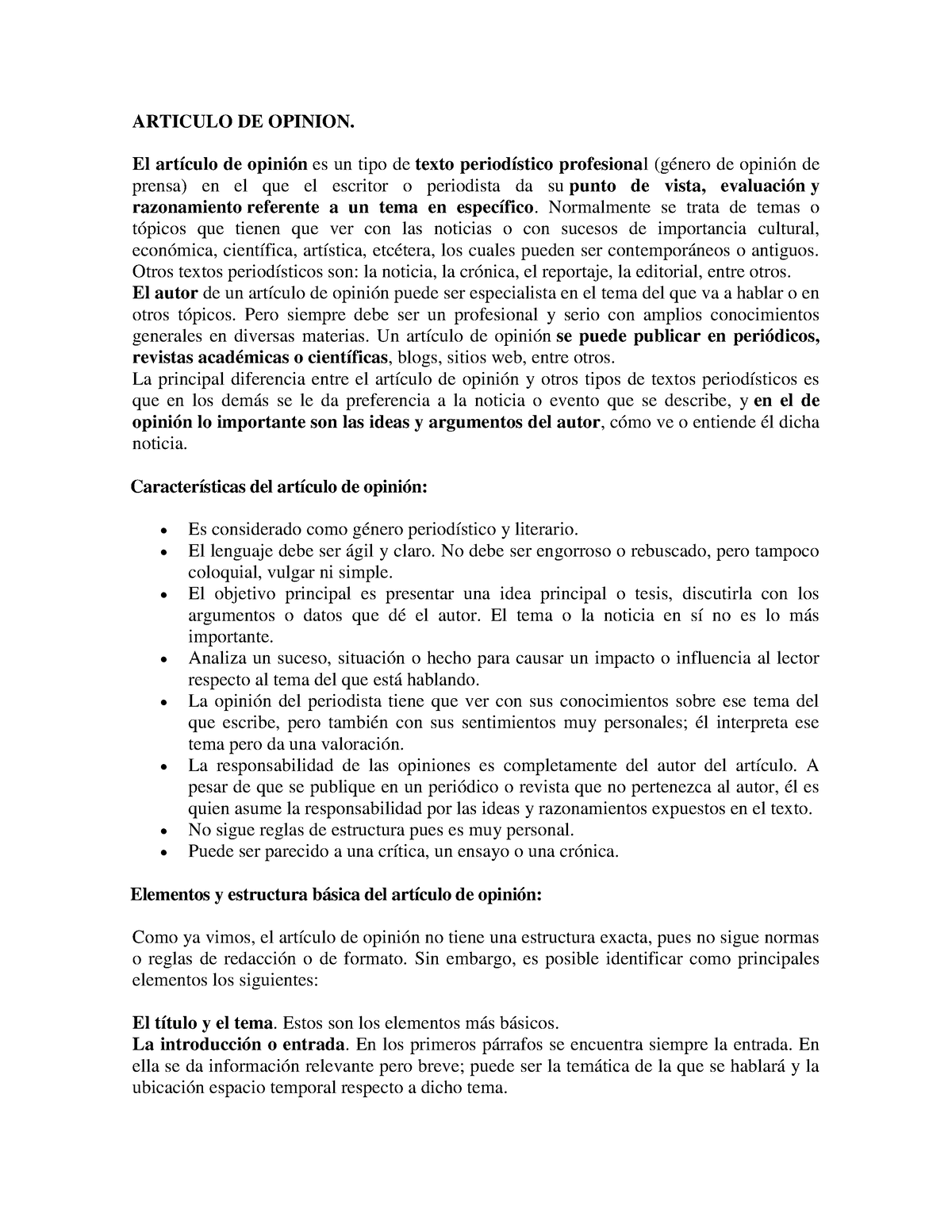 Consejos Basicos Para Escribir Un Articulo De Opinion Articulo De Opinion El Artículo De 9500