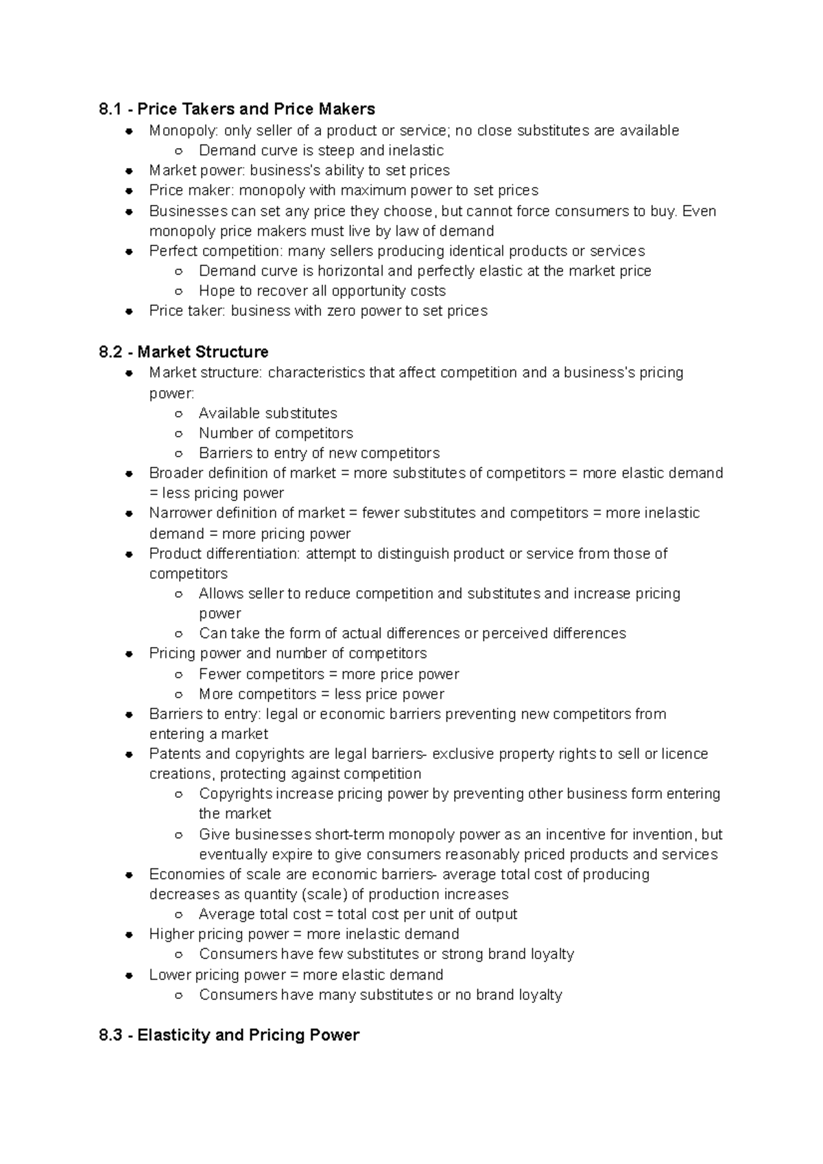 Price Takers and Price Makers Understanding Market Structure and