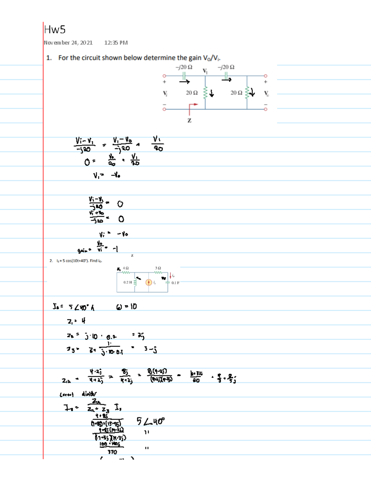 Zach's ENSC 220 Homework - ENSC 220 - ,ǁρ EŽǀĞŵďĞƌ Ϯκ͕ ϮϬϮϭ ϭϮ͗ϯρ WD ...