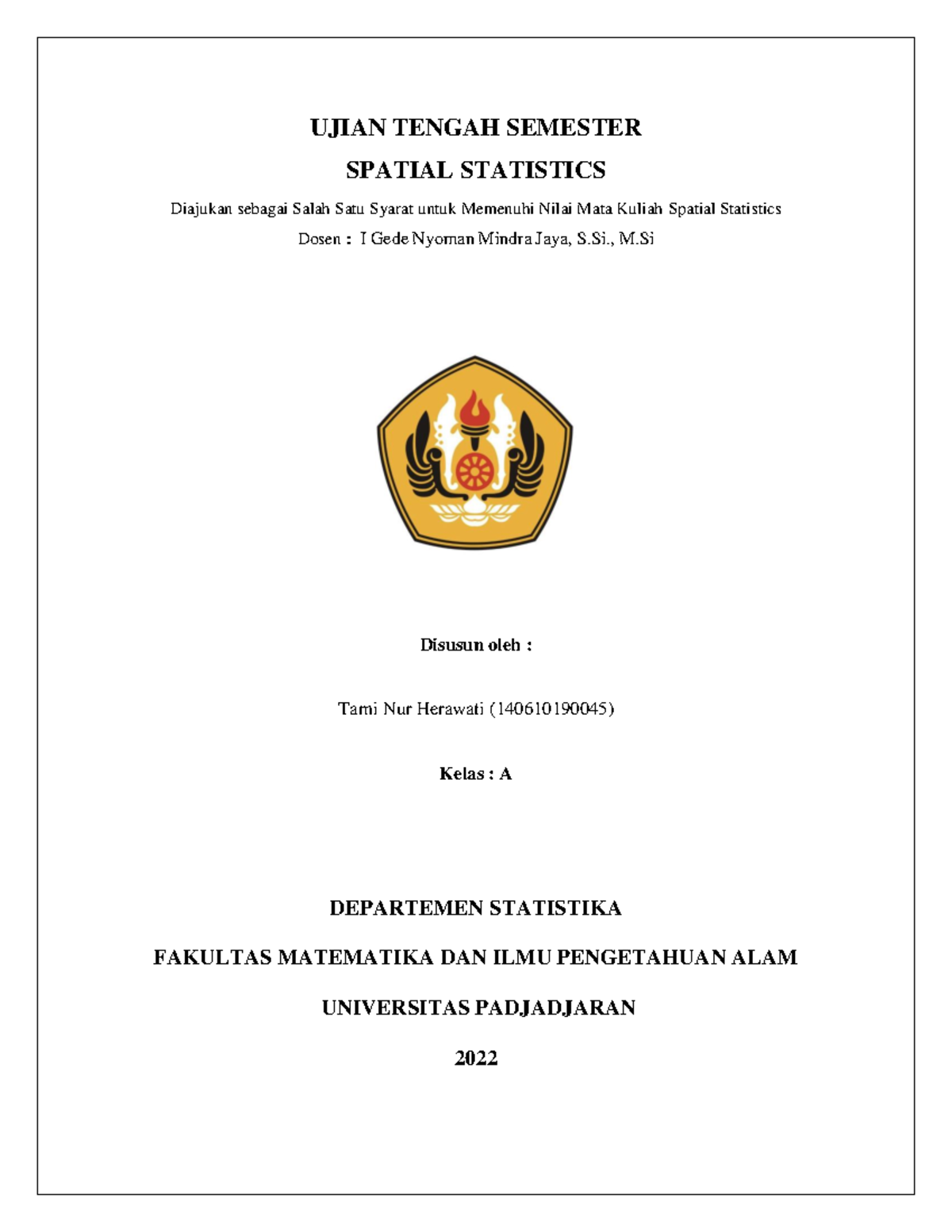 Pemetaan Kasus DBD Kota Tasikmalaya Tahun 2021 - UJIAN TENGAH SEMESTER ...