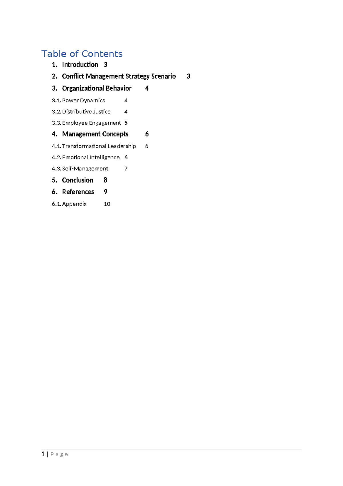 MGT10001-Assignment 2 - Table of Contents Introduction Conflict ...