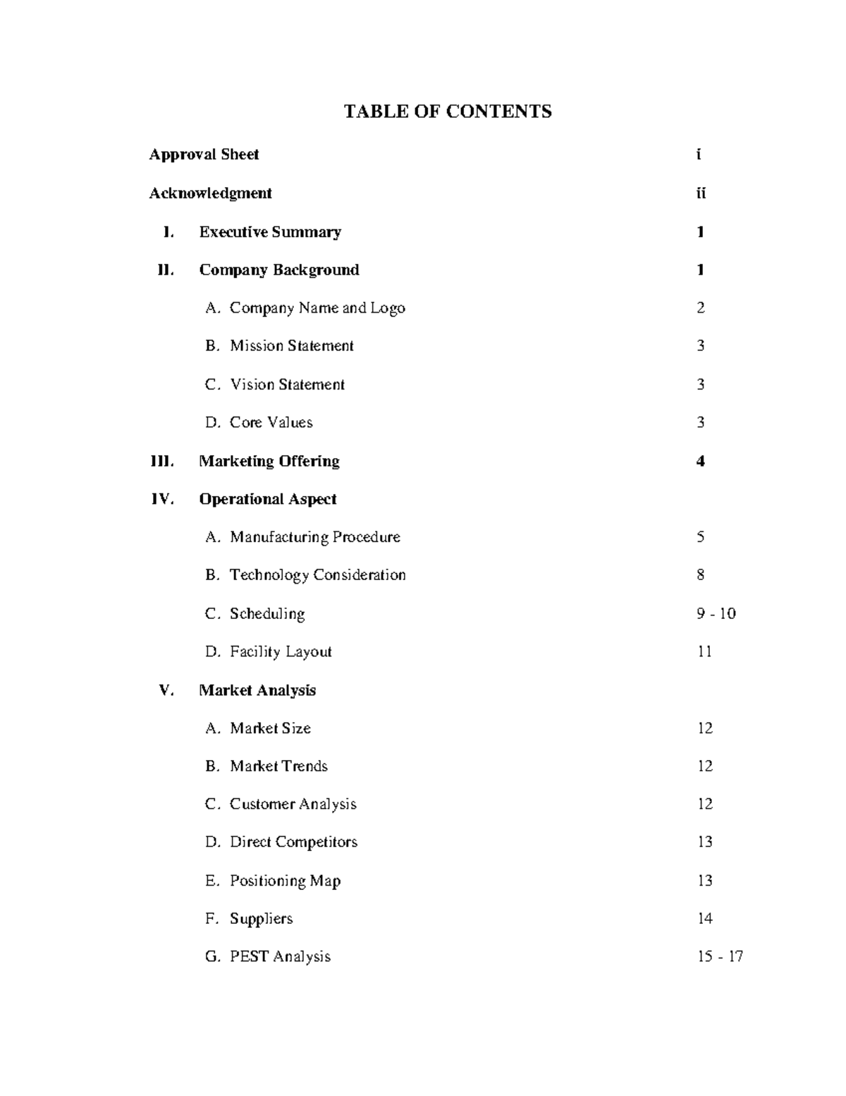 Table-of-Content - mXjHjshdkahksdkad - TABLE OF CONTENTS Approval Sheet ...