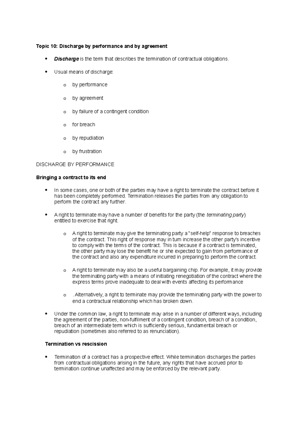 discharge-summary-topic-10-discharge-by-performance-and-by-agreement