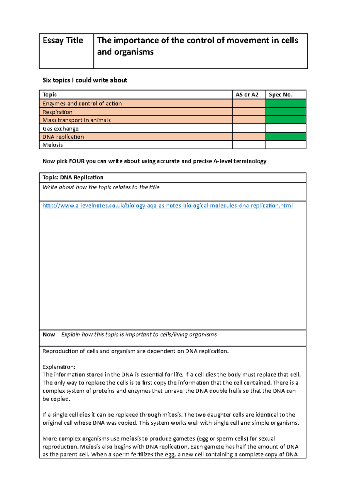 importance of proteins synoptic essay