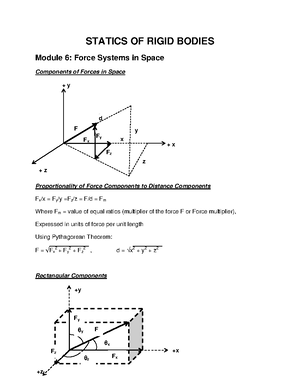 As - Sample Problems - Statics Of Rigid Bodies - Studocu