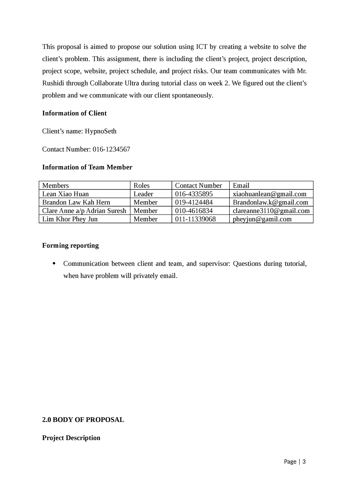 example of research proposal about ict