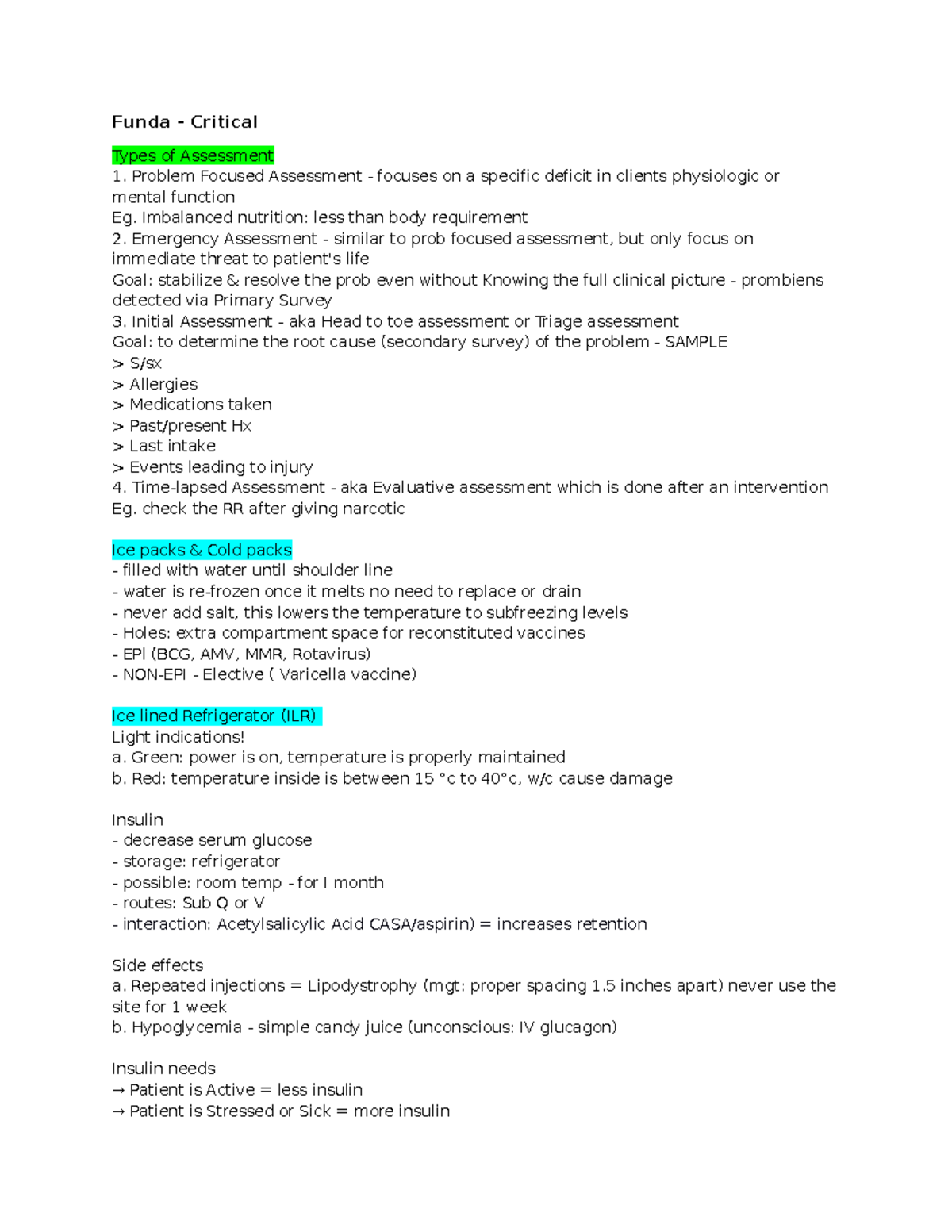 Funda - Critica I - Funda - Critical Types of Assessment Problem ...