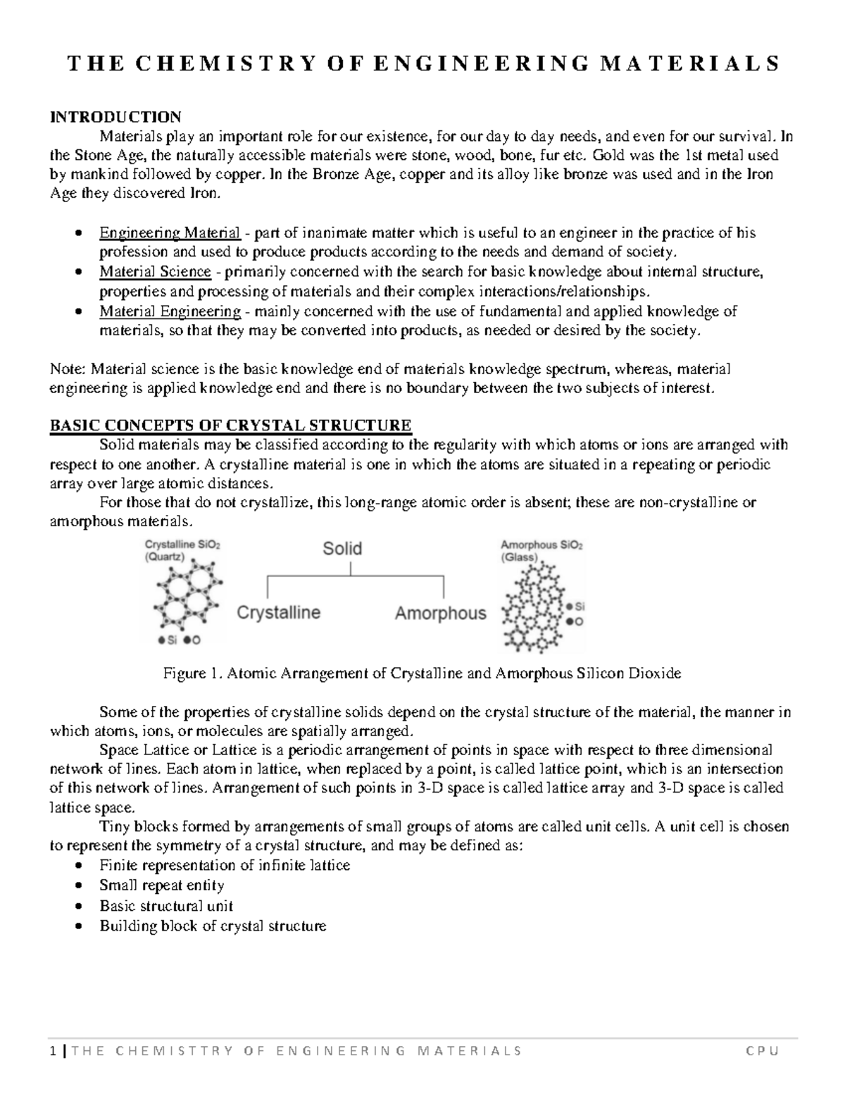 The Chemistry of Engineering Materials 2019 2020 - T H E C H E M I S T ...