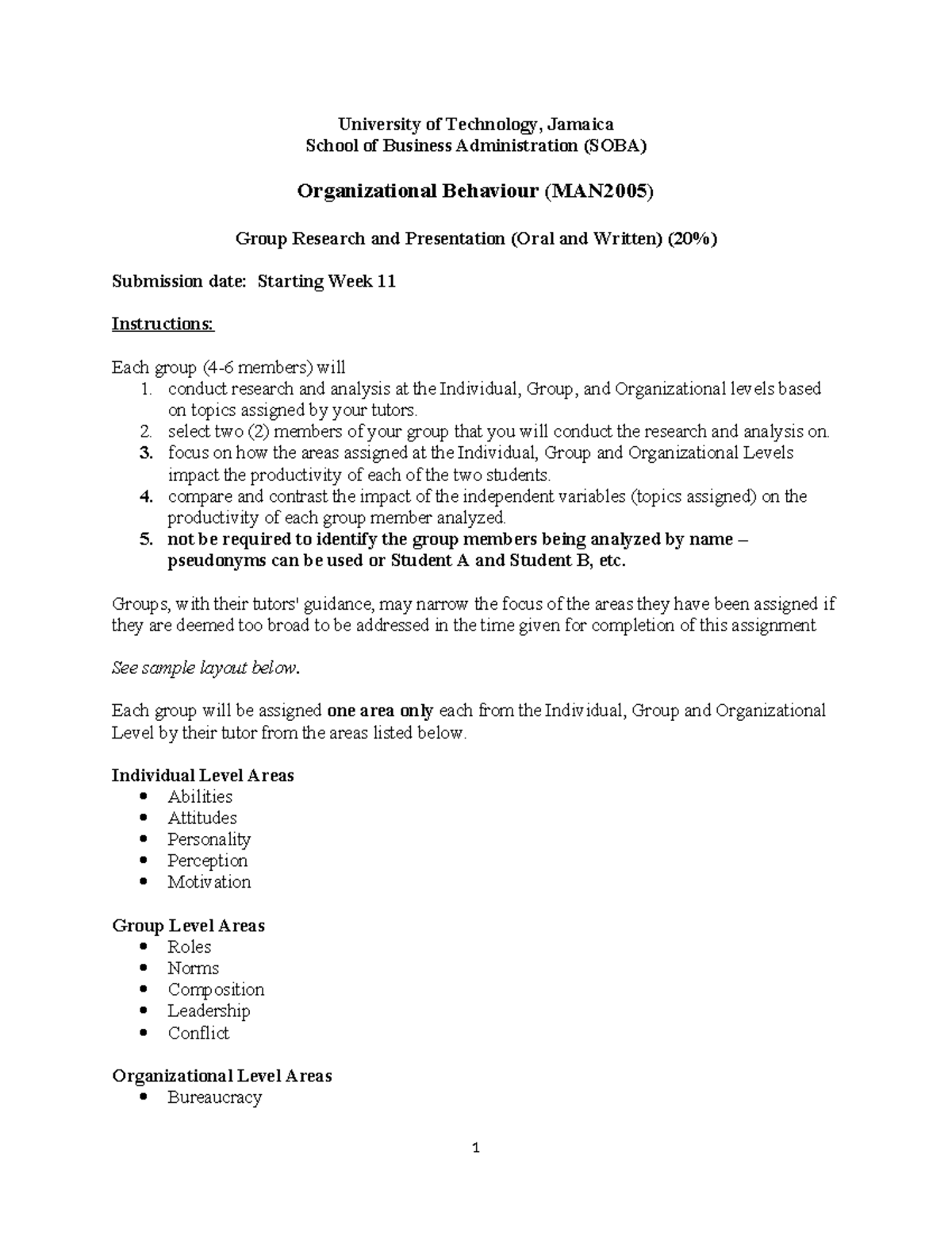Group Research and Presentation Instructions AY 24-25 - University of ...